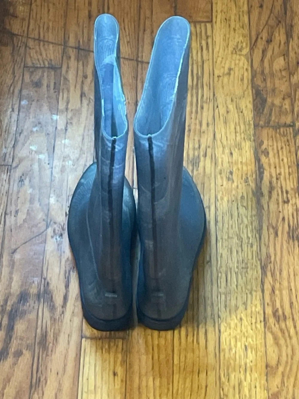 TOP Moda Gray Tall Rubber Rain Boots
